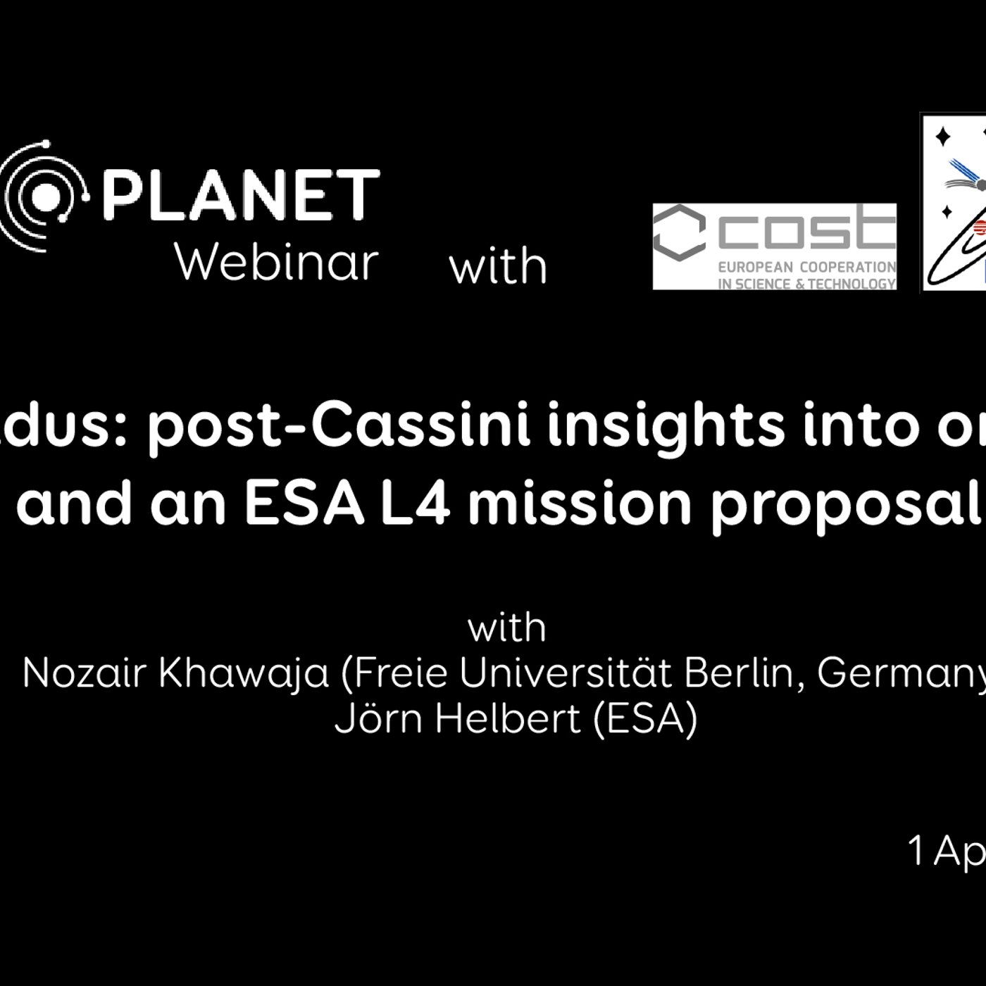 Europlanet Webinar: Enceladus: post-Cassini insights into organics and an ESA L4 mission proposal episode artwork